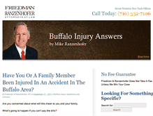Tablet Screenshot of buffalo-injury-answers.com